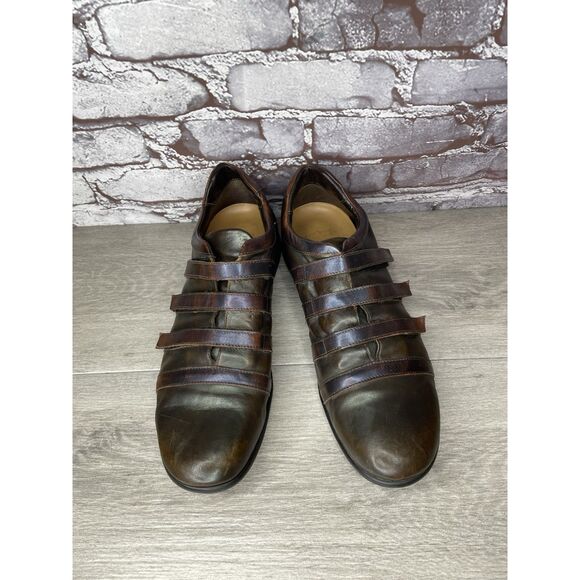Bruno Verri Brown Leather Metallic Fashion Shoes Sneakers Men Sz 42EU/9M US main image 7